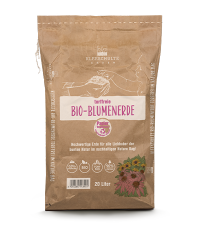 Kleeschulte klimapositive Bio-Blumenerde im Paper-Bag